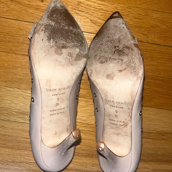 Kate Spade Blush New York Women's Lia Grommet Leather Bow Pumps, size 9 - Picture 10 of 10